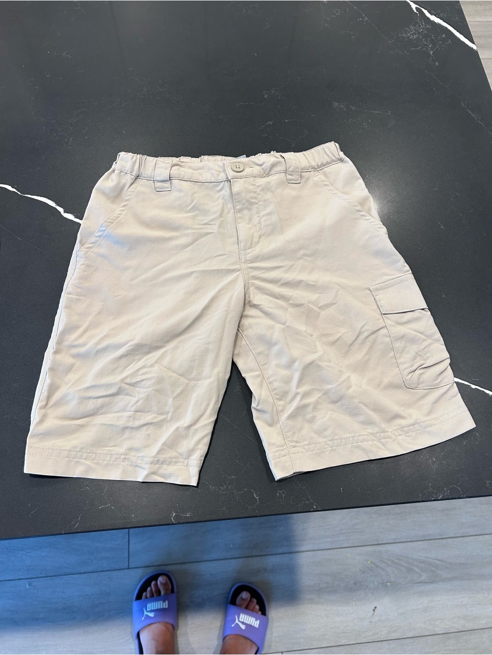 NWT Columbia Kids Khaki Cargo Shorts Casual Everyday Outdoor Wear Omni-Shade